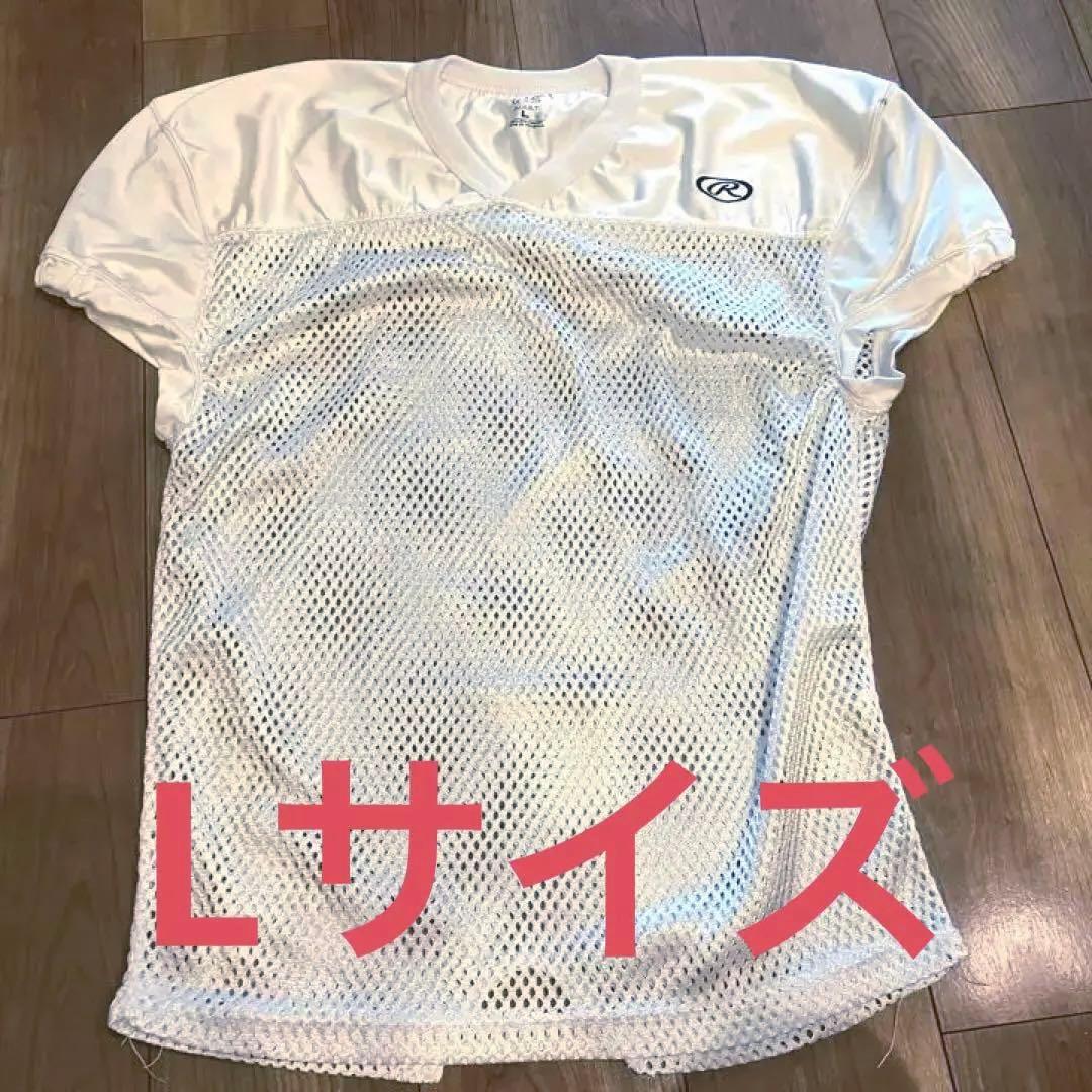 【訳あり】 FJPR1 Lサイズ　ローリングス　ホワイト　アメフトジャージ