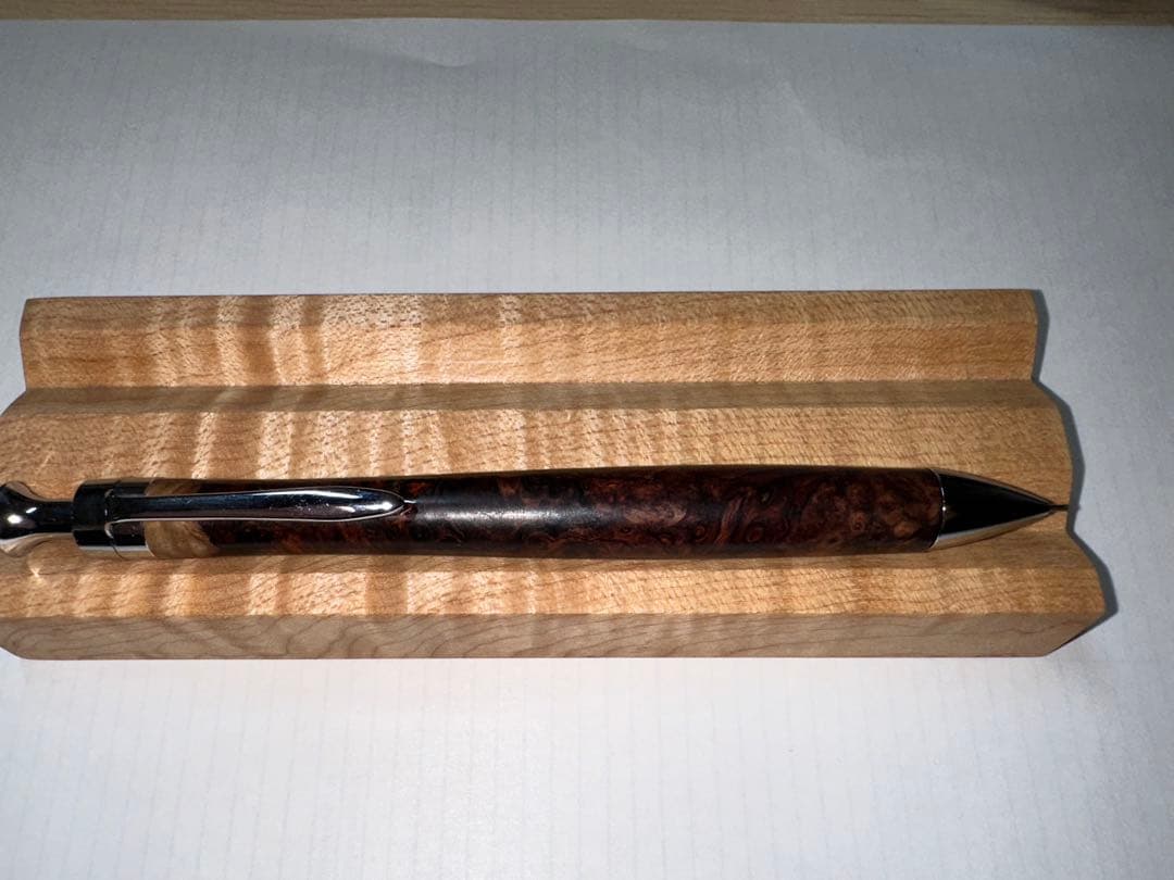 こぶた工房　シャープペンシル　ローズウッド瘤杢極上　0.5mm 節修正あり