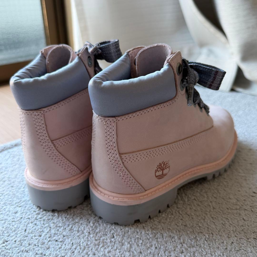 Timberland キッズ 防水ブーツ 19cm ピンク プリマロフト 未使用
