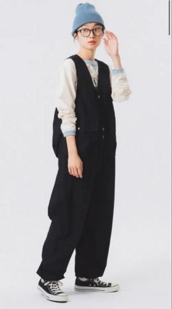 BEAMS　BOY　コットンウェザーハンティングベストオールインワン　サイズ2