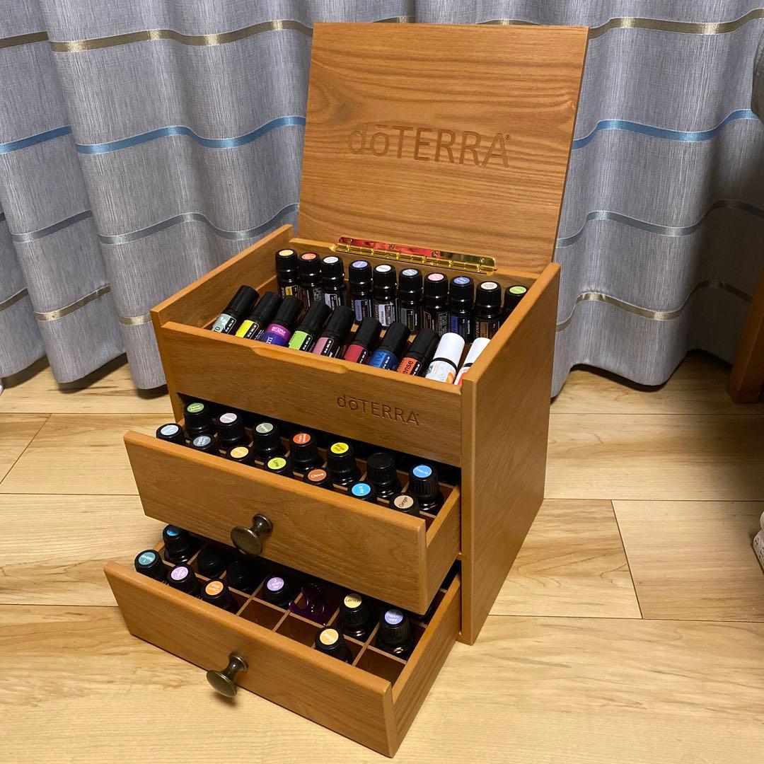 【新品✳︎未使用】ドテラ doTERRA ウッドボックス 3段 木箱＋アロマオイル