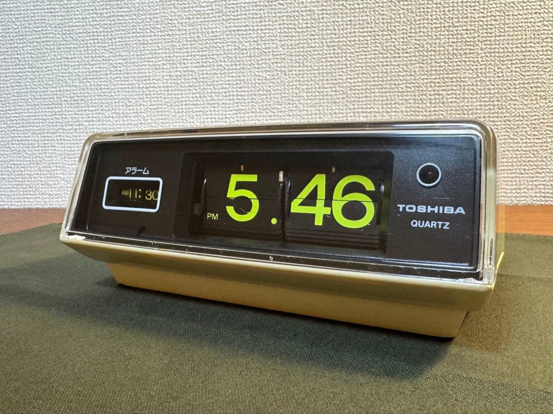 【完動品】TOSHIBA パタパタ時計　電池式