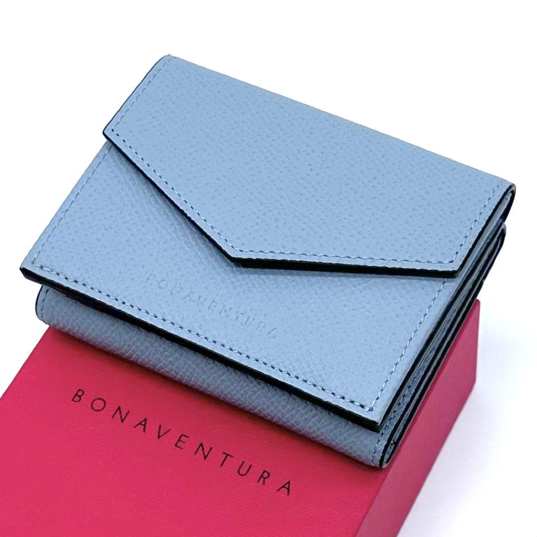 未使用✨BONAVENTURA コンパクト 三つ折り財布 ノブレッサ ブルーリン