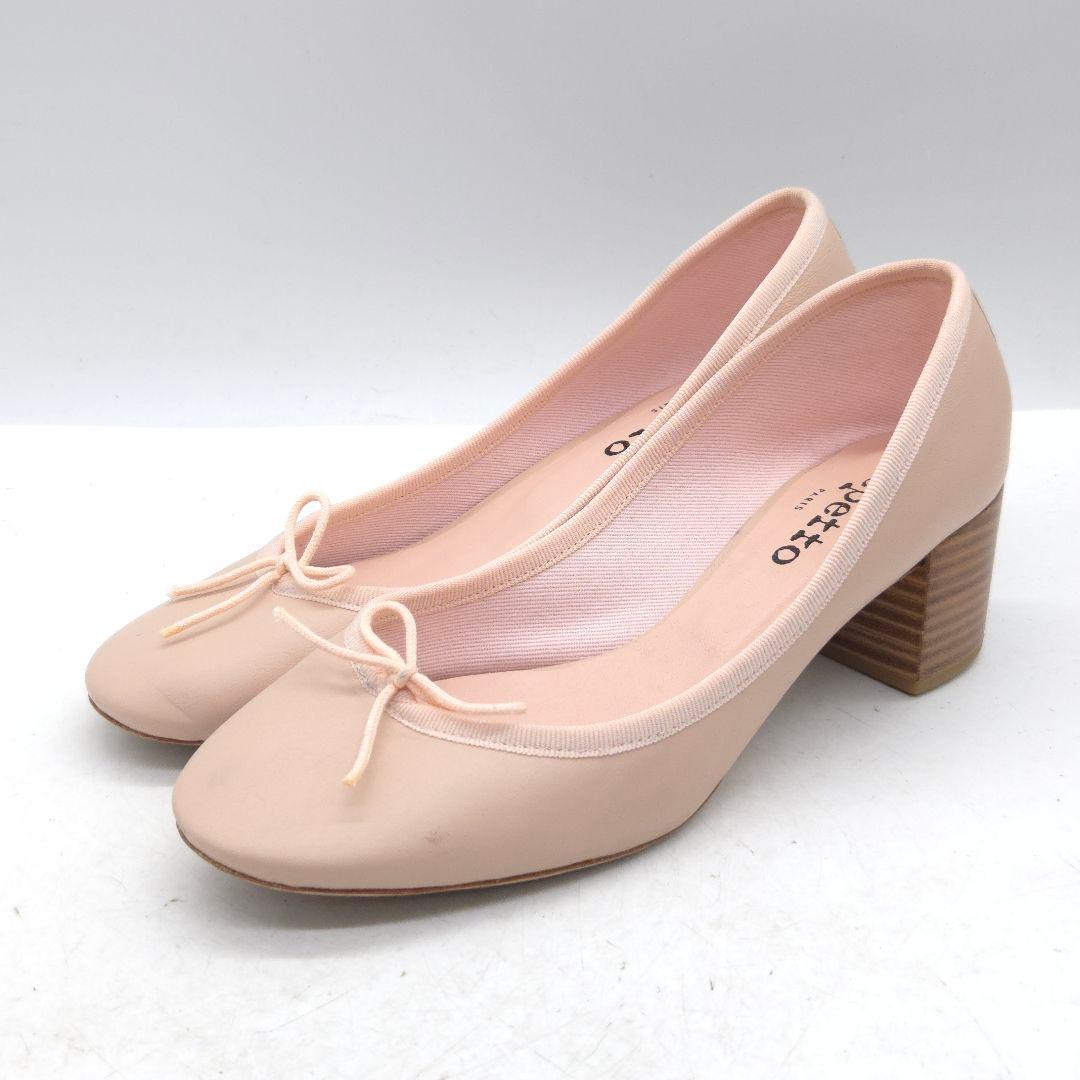 美品 Repetto レペット レザー パンプス 36 約 23cm ピンク