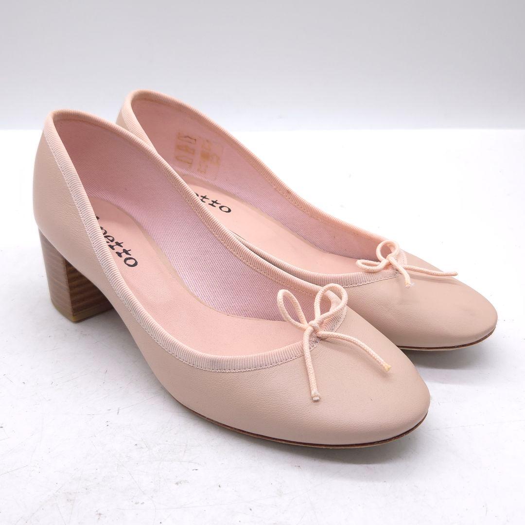 美品 Repetto レペット レザー パンプス 36 約 23cm ピンク