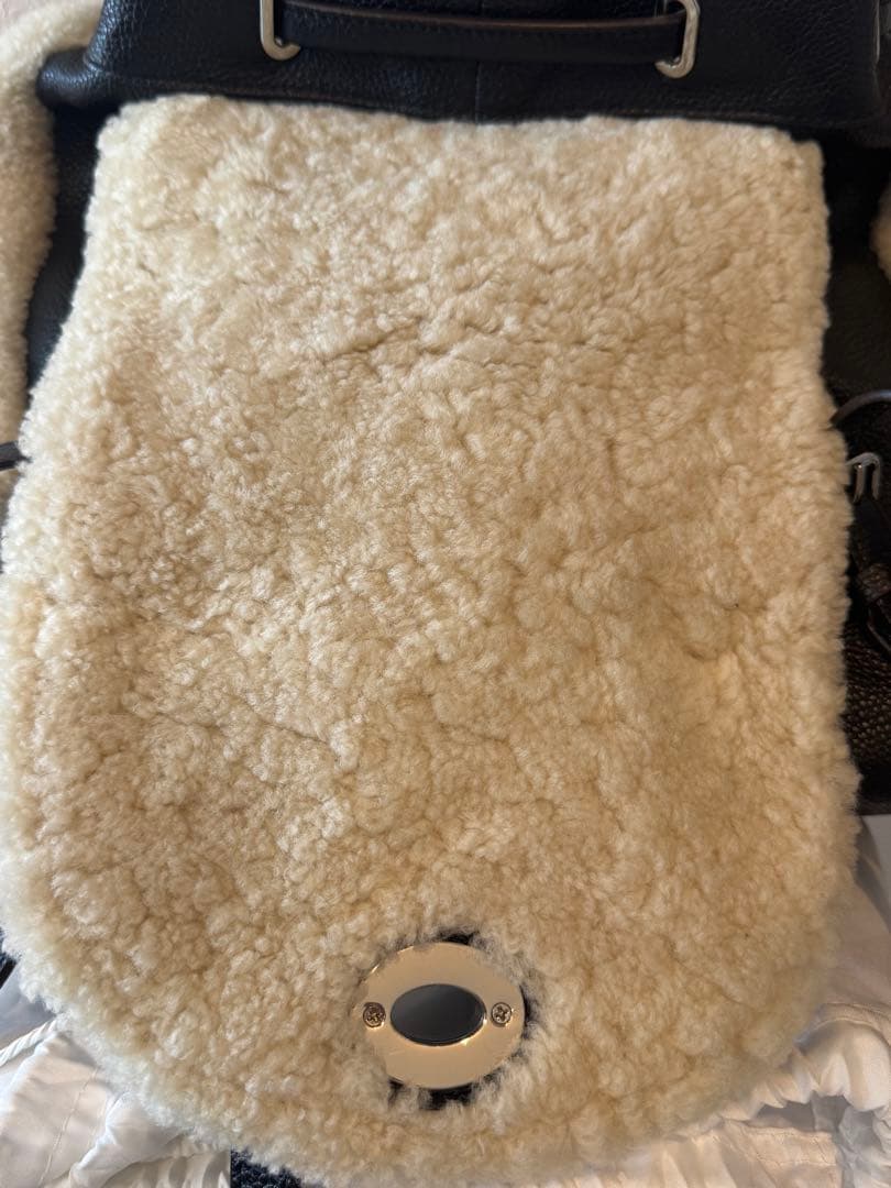 コーチ　リアルファー　ムートン　リュック　レザー