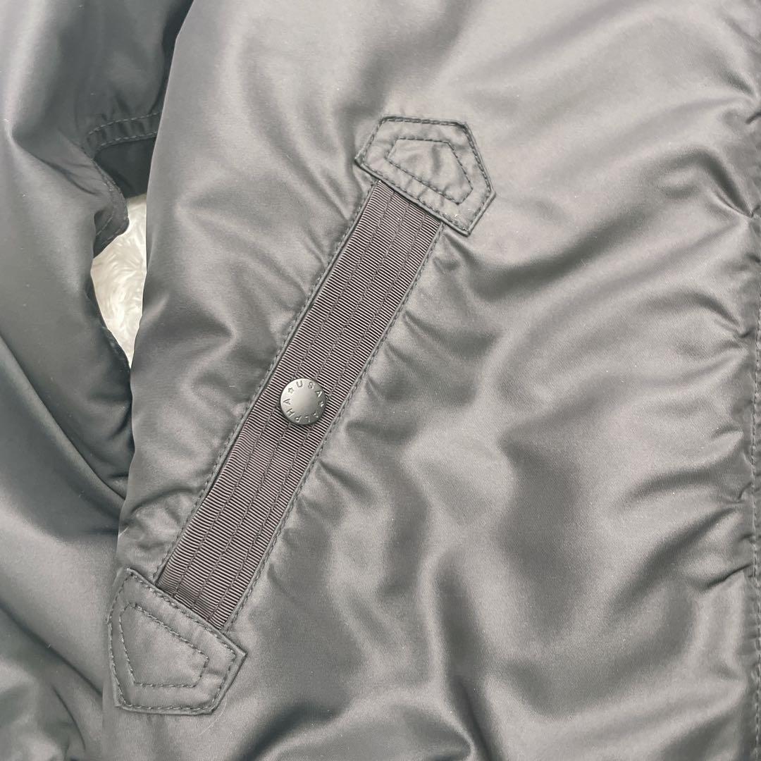 ALPHA IND. MA-1ジャケット ブラック　フード付き　Ｍ