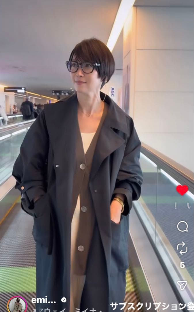 ＜conte＞ミリタリー トレンチコート　黒