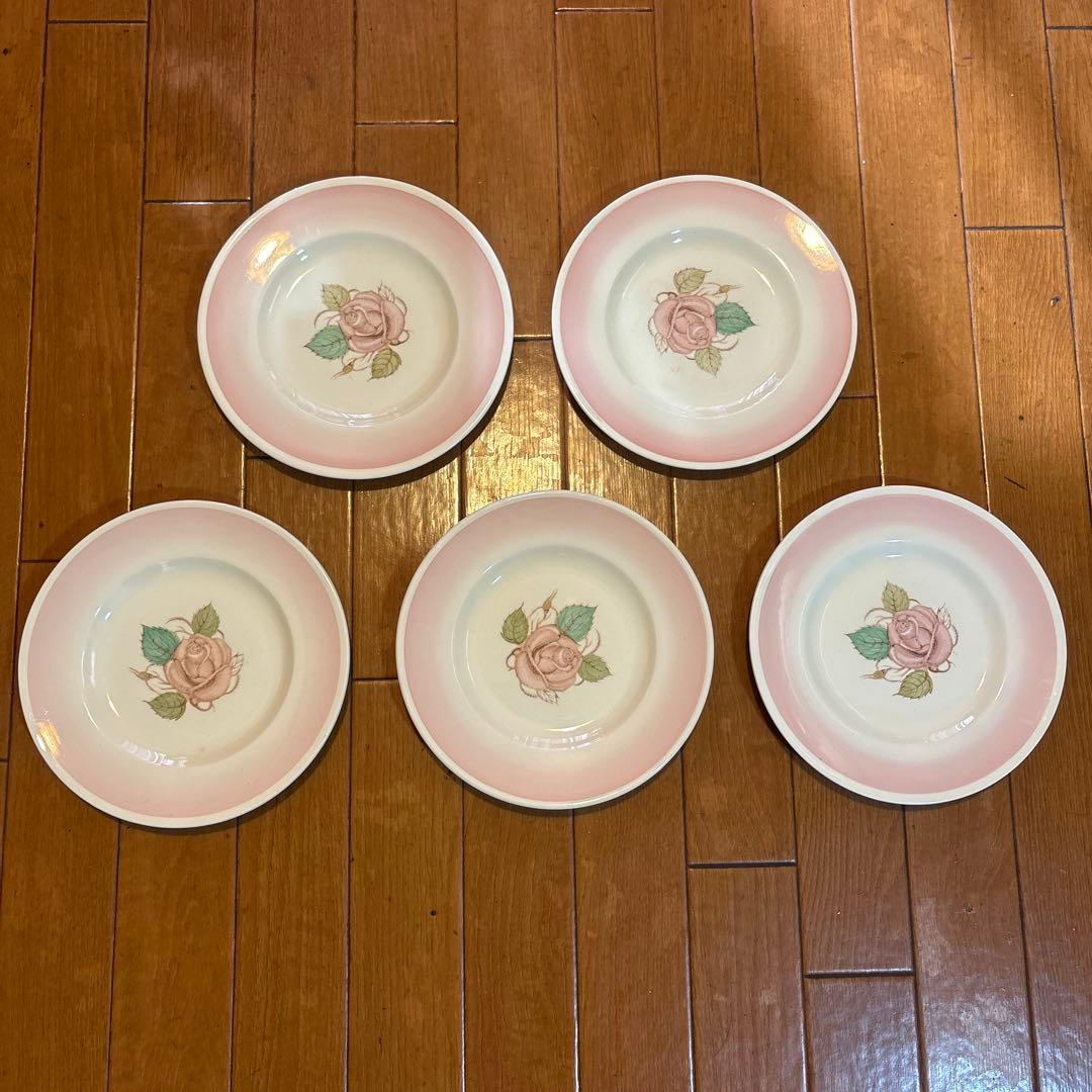 スージークーパー　パトリシアローズ　ピンク　　プレート5枚セット