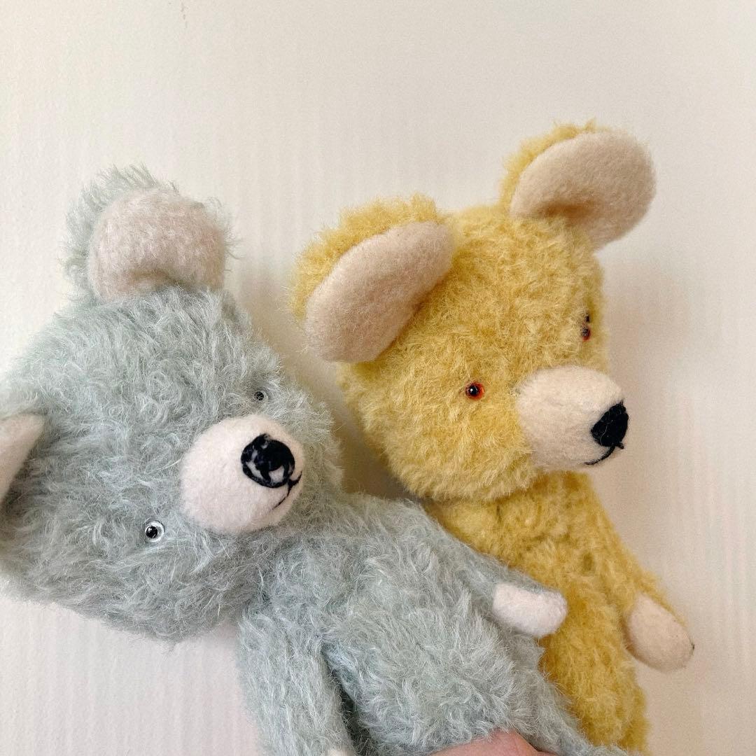 ブルーグリーンのテディベア アーティストベア 海外作家様 ハンドメイド くま