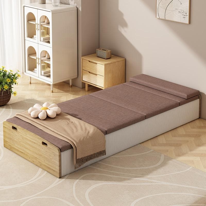 ペーパー折りたたみベッド幅60㎝高さ16㎝組立不要マットレス付き 軽量 通気性