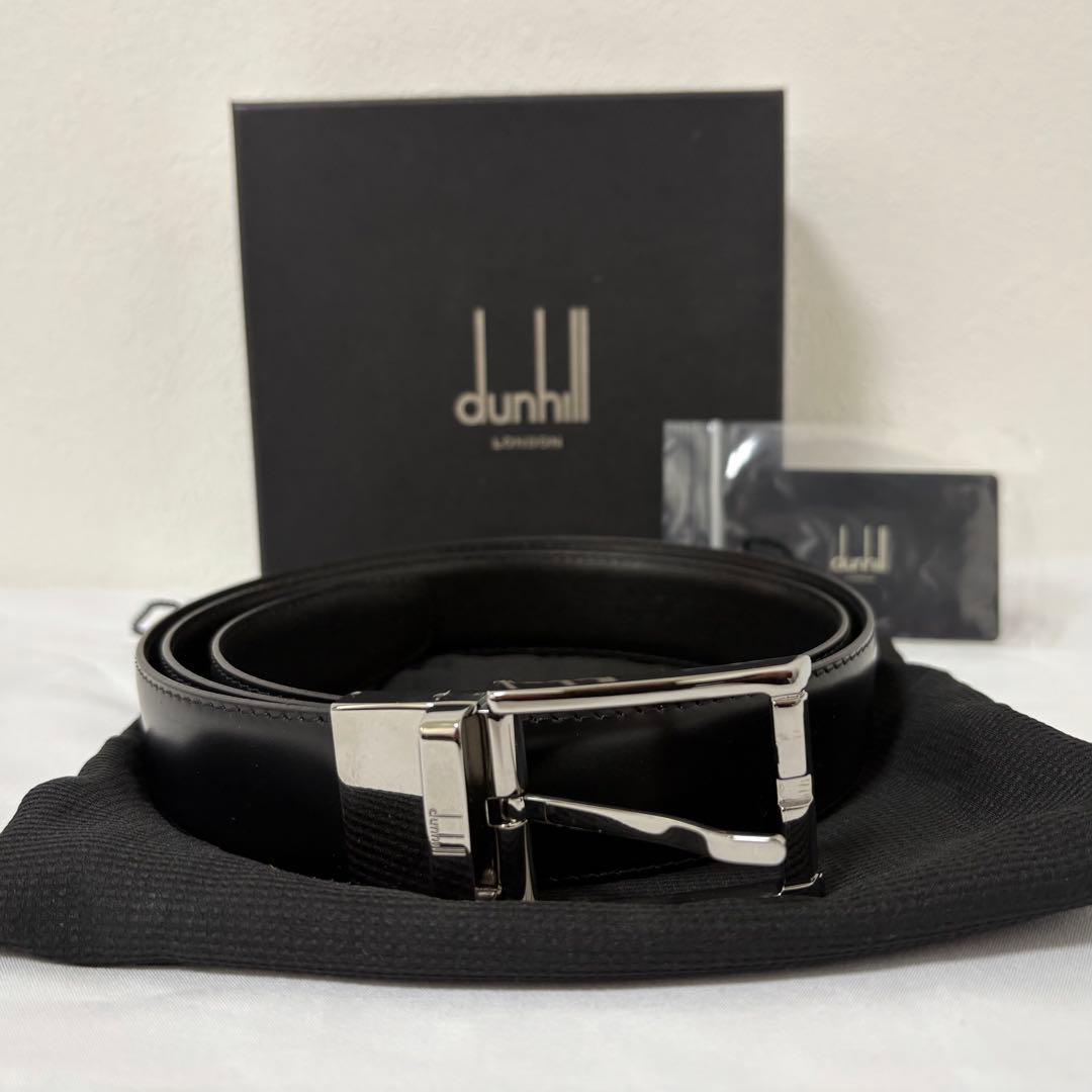新品未使用 高級 ダンヒル Dunhill リバーシブル レザー ベルト