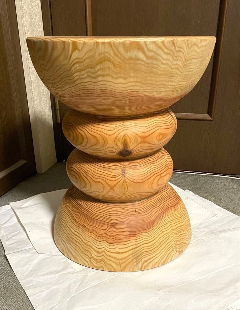 丸太　円筒型サイドテーブル　 スツール