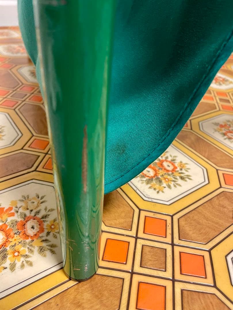 昭和レトロ レトロポップ　ローテーブル 当時物 インテリア　パイプガラステーブル