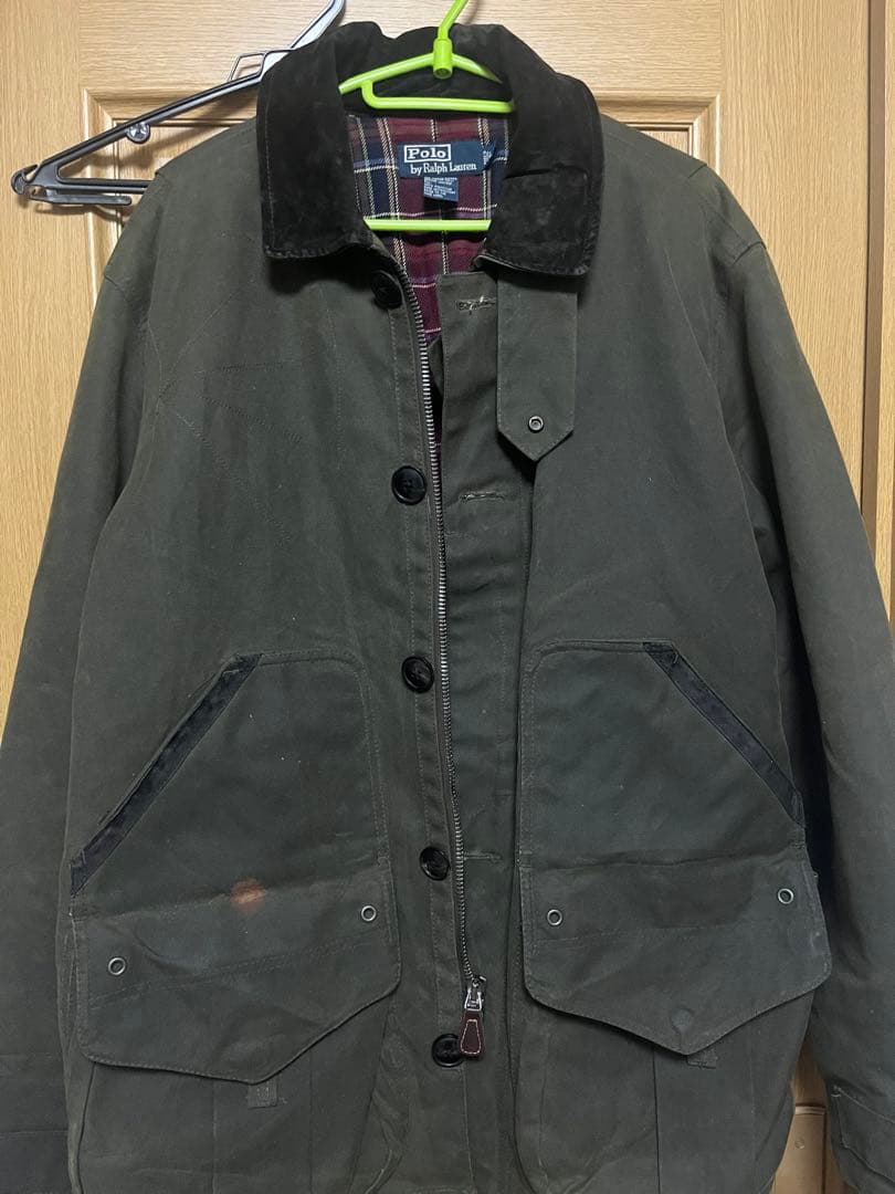ポロ ラルフローレンワックス コットンハンティングジャケット