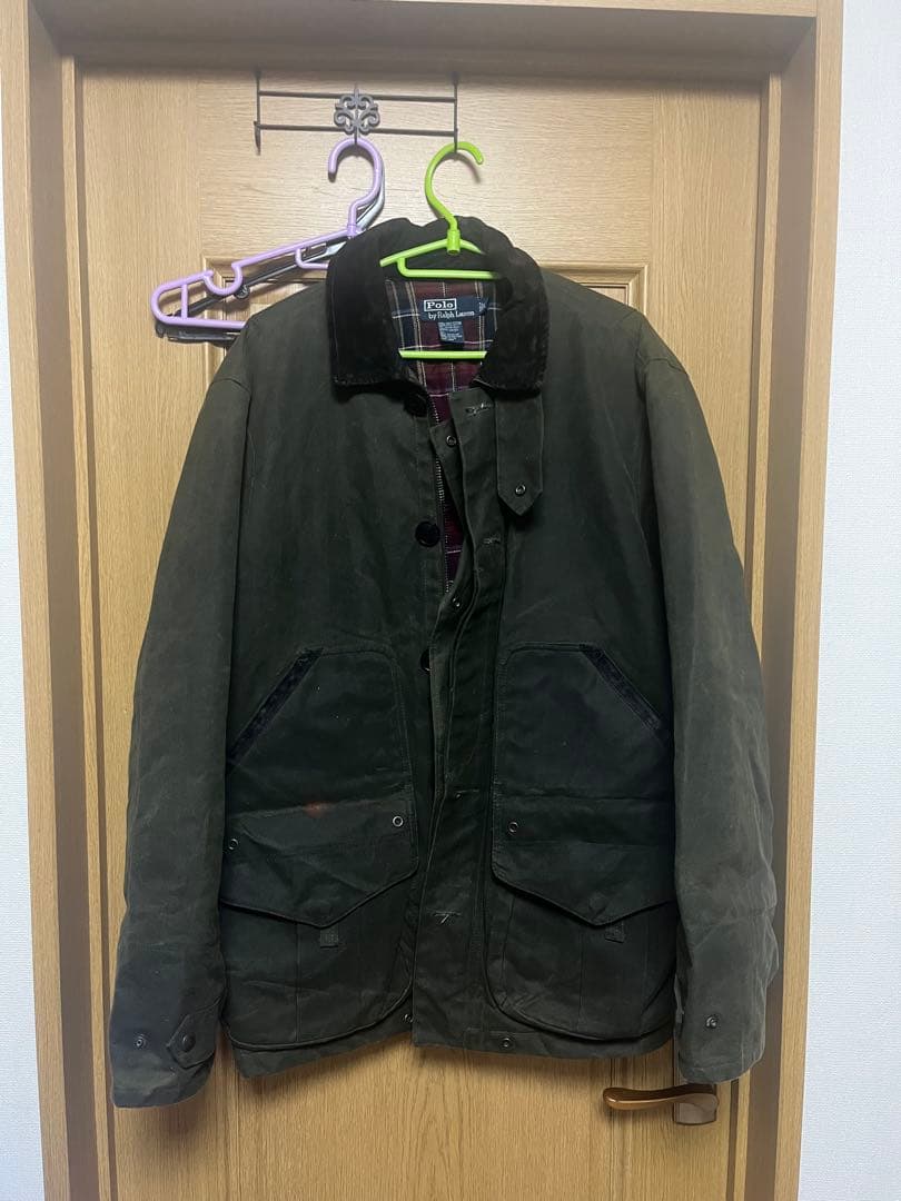 ポロ ラルフローレンワックス コットンハンティングジャケット