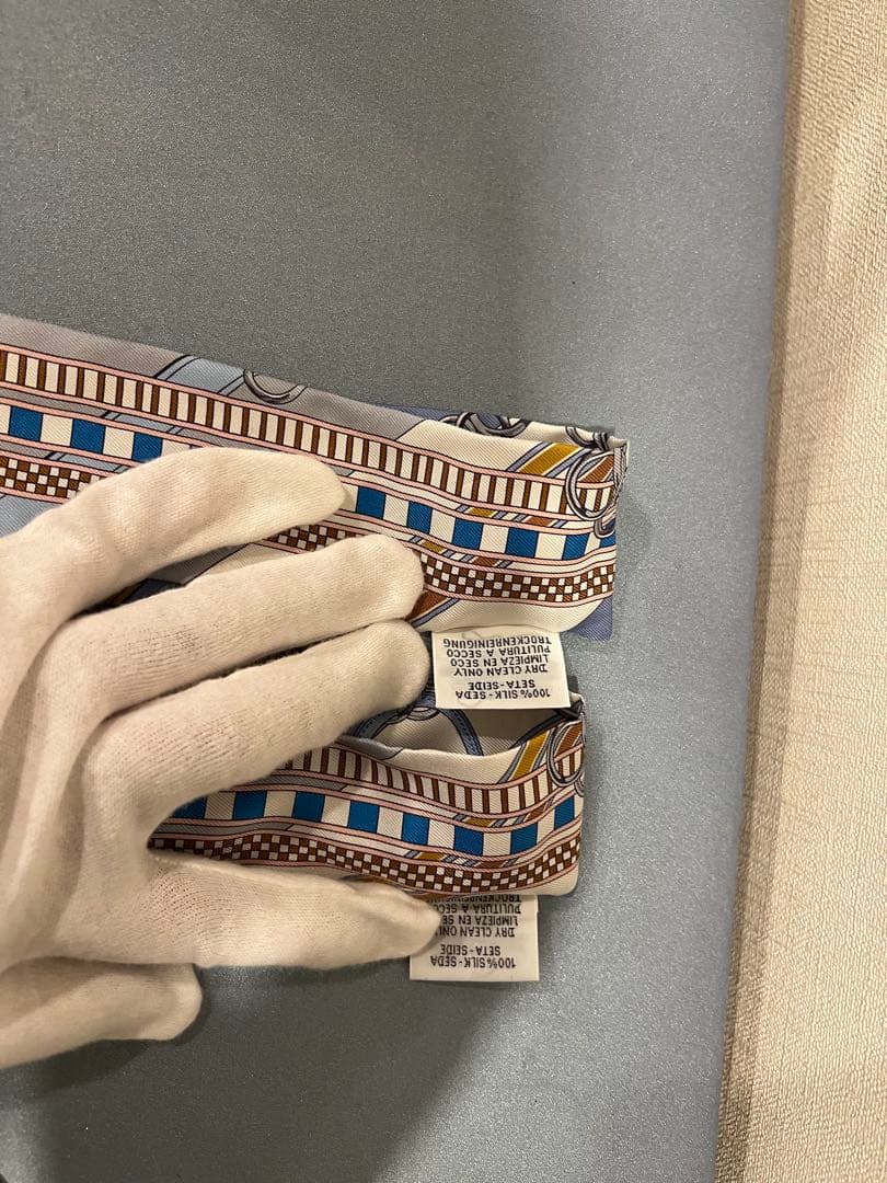 エルメス　ツイリー　水色　2枚セット