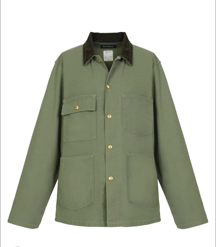 【 MADISONBLUE】COVERALL JK L.oz BS ミリタリー