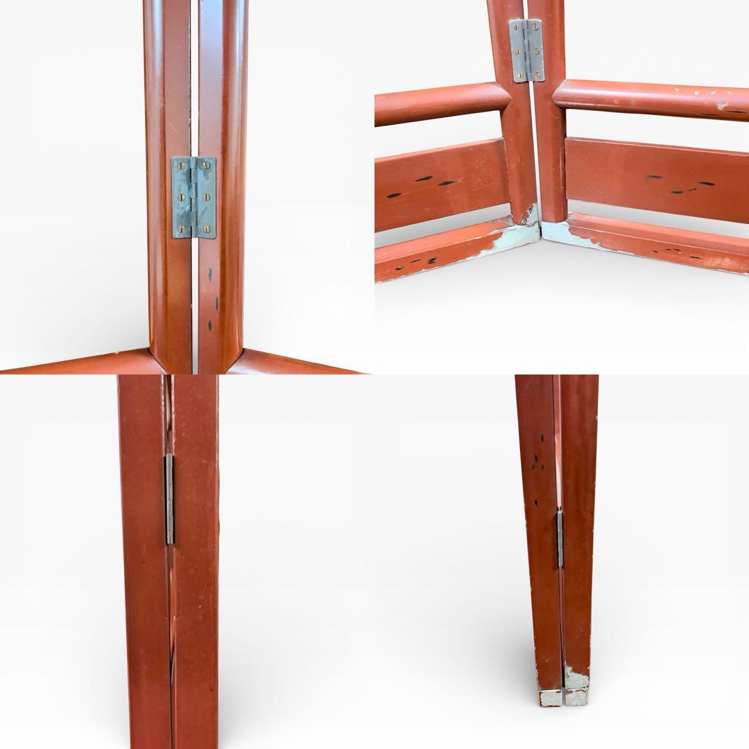 衣桁 着物掛け 衣紋掛け 折り畳み インテリア 昭和レトロ　アンティーク 木製