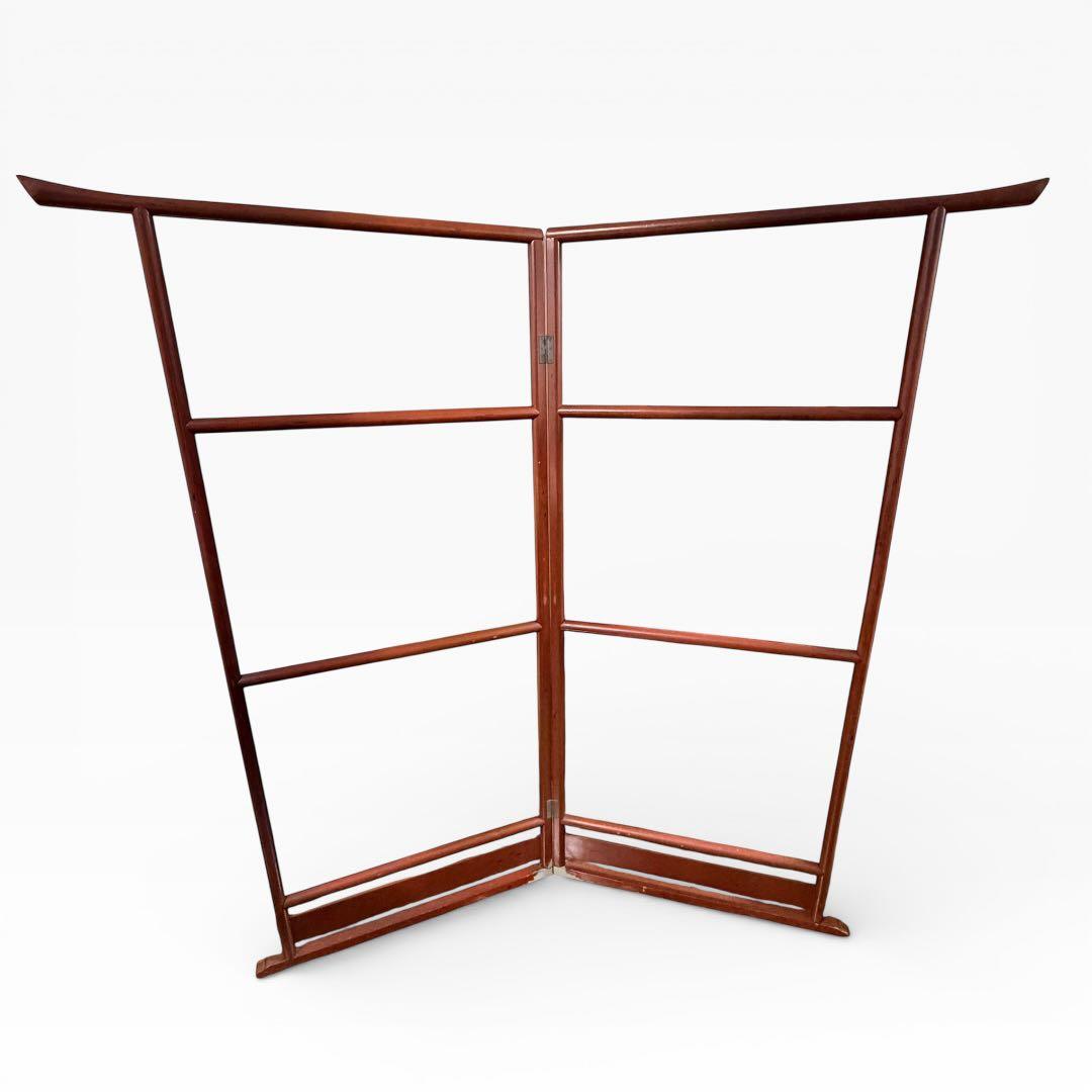 衣桁 着物掛け 衣紋掛け 折り畳み インテリア 昭和レトロ　アンティーク 木製