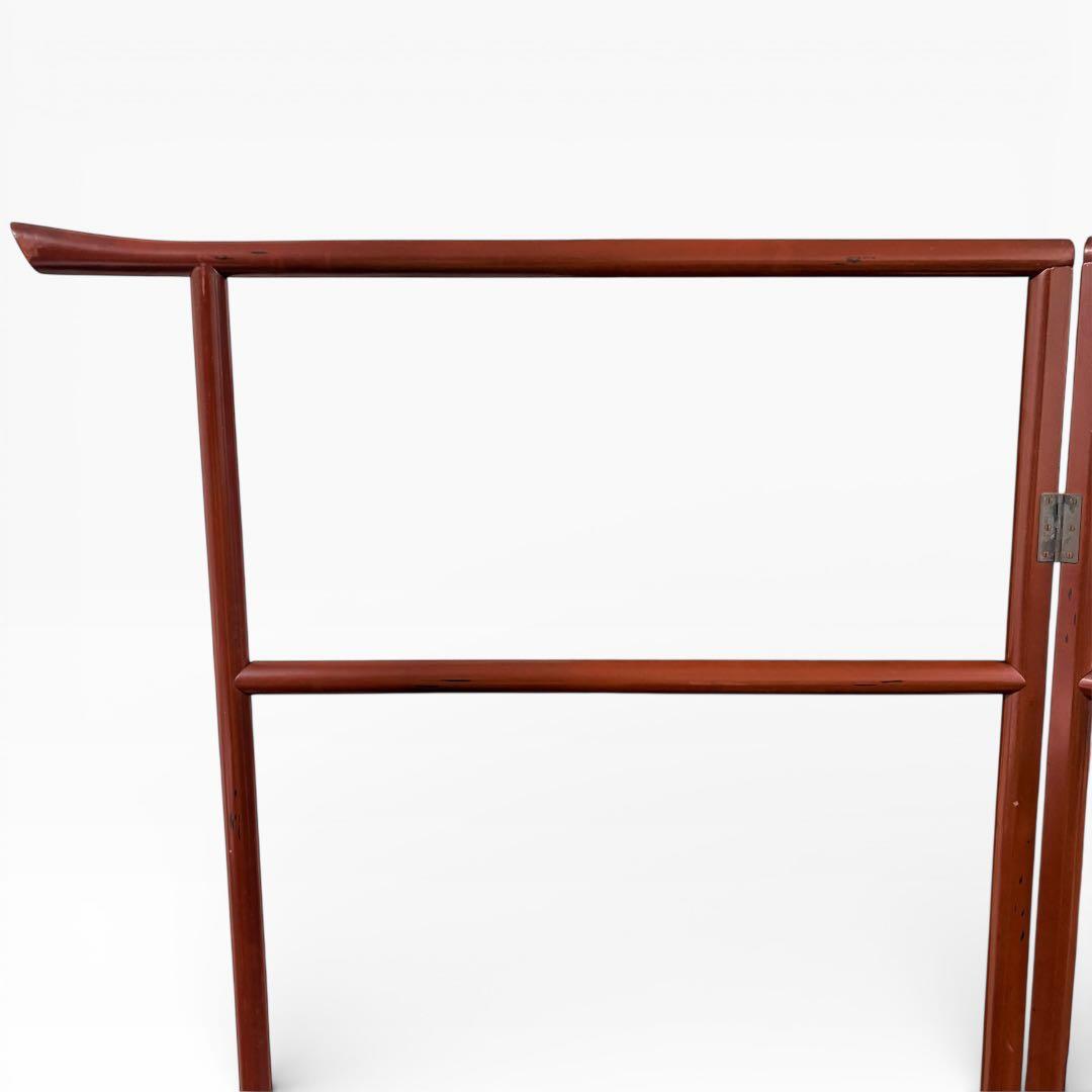 衣桁 着物掛け 衣紋掛け 折り畳み インテリア 昭和レトロ　アンティーク 木製