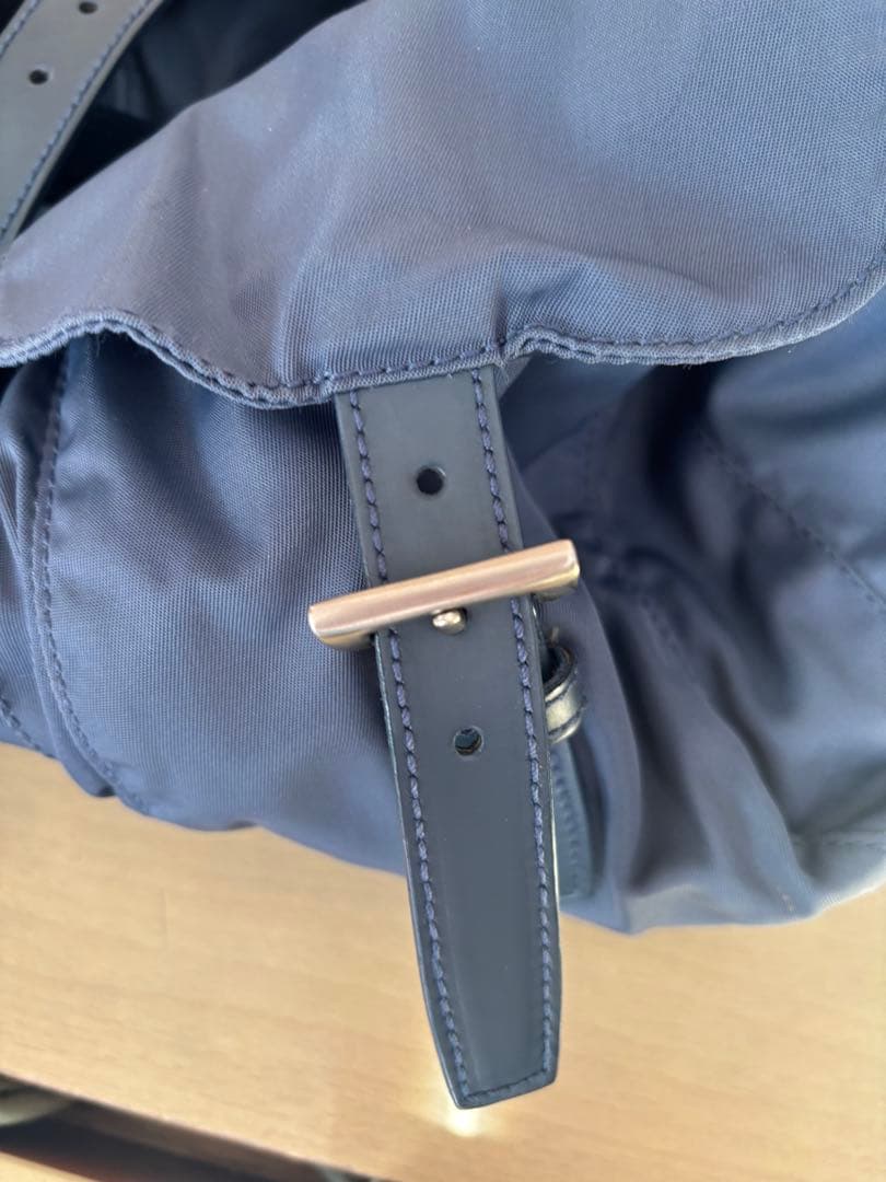 PRADA VELA ナイロンリュック デニム系｜定番人気・男女兼用