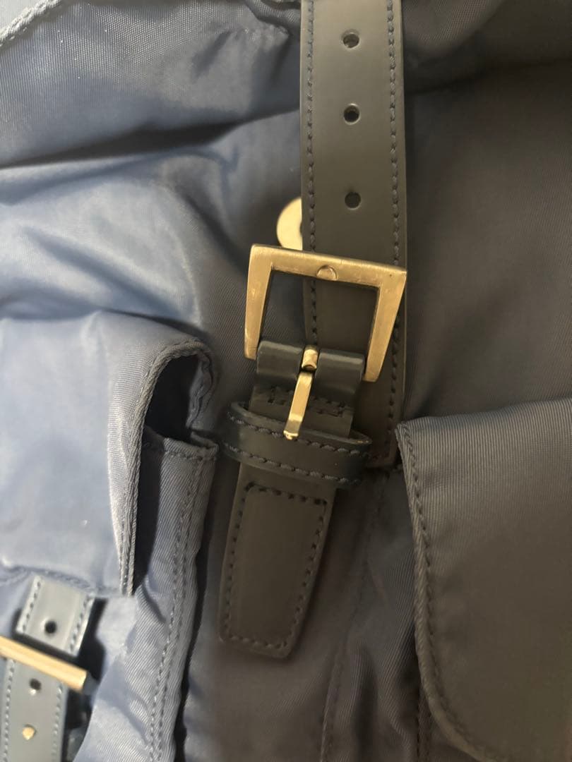 PRADA VELA ナイロンリュック デニム系｜定番人気・男女兼用