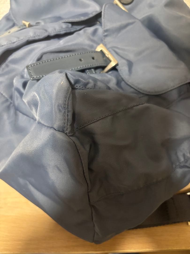 PRADA VELA ナイロンリュック デニム系｜定番人気・男女兼用