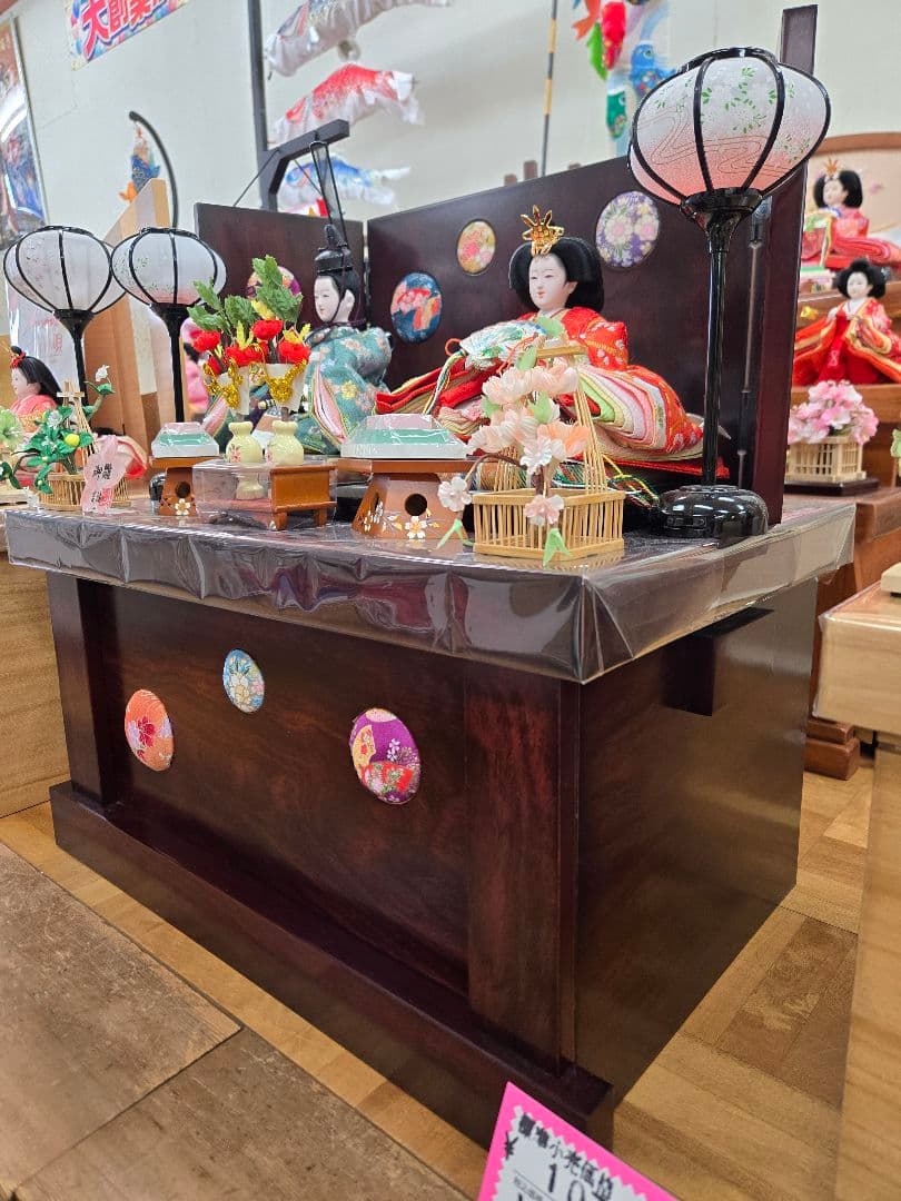 【展示品限り】雛人形 収納飾り　※閉店セール　10