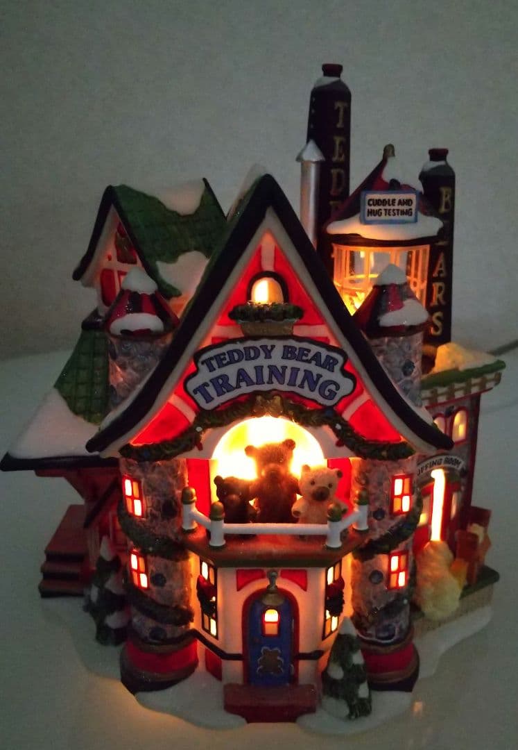 DEPARTMENT 56 クリスマス ハウスライト 置物 テディベア くま