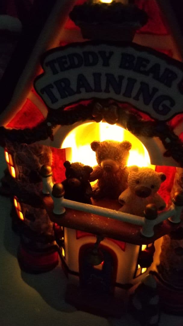 DEPARTMENT 56 クリスマス ハウスライト 置物 テディベア くま