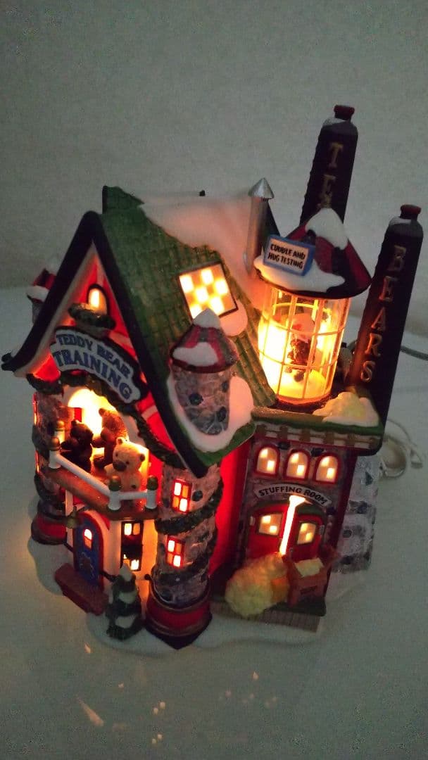 DEPARTMENT 56 クリスマス ハウスライト 置物 テディベア くま