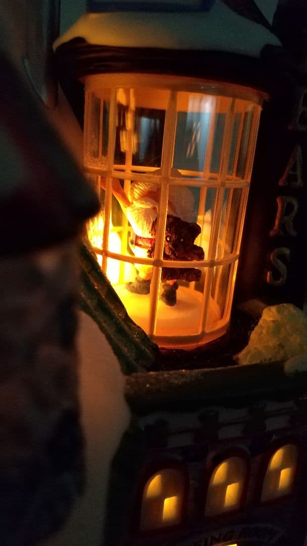 DEPARTMENT 56 クリスマス ハウスライト 置物 テディベア くま