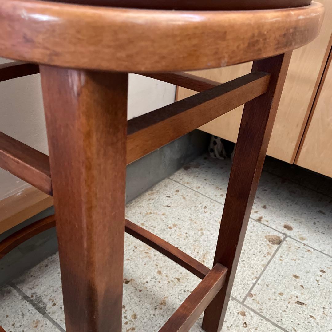 カウンターチェア　木製ハイチェア　1脚②