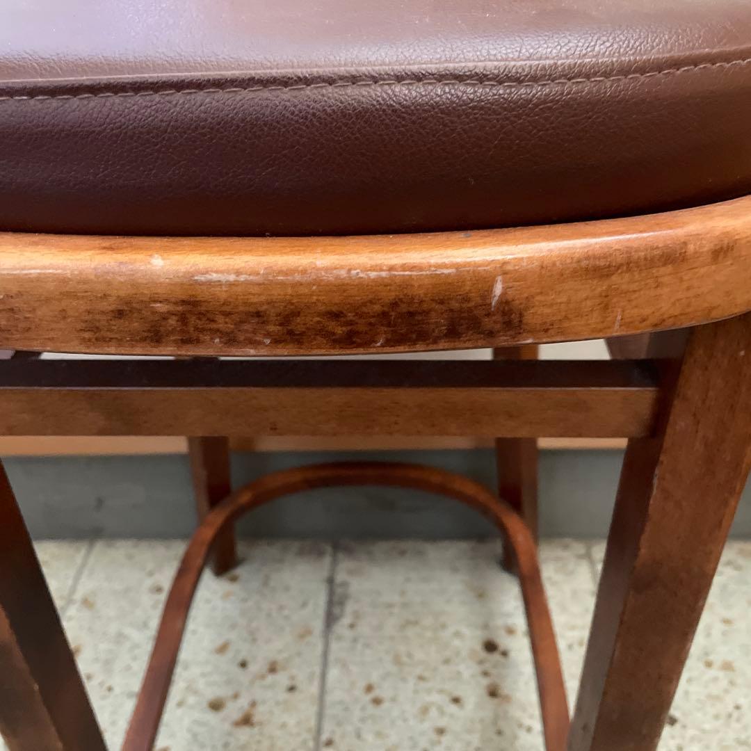 カウンターチェア　木製ハイチェア　1脚②