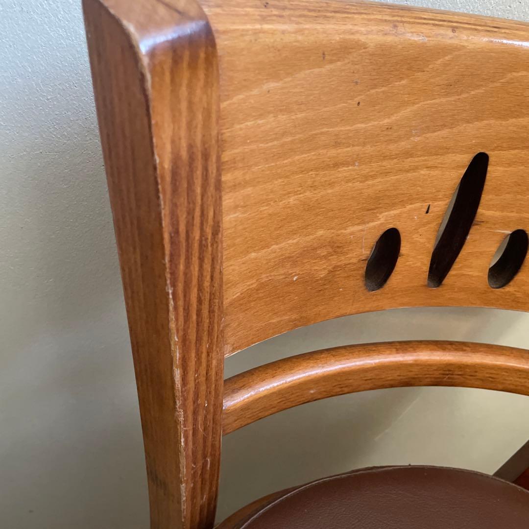 カウンターチェア　木製ハイチェア　1脚②