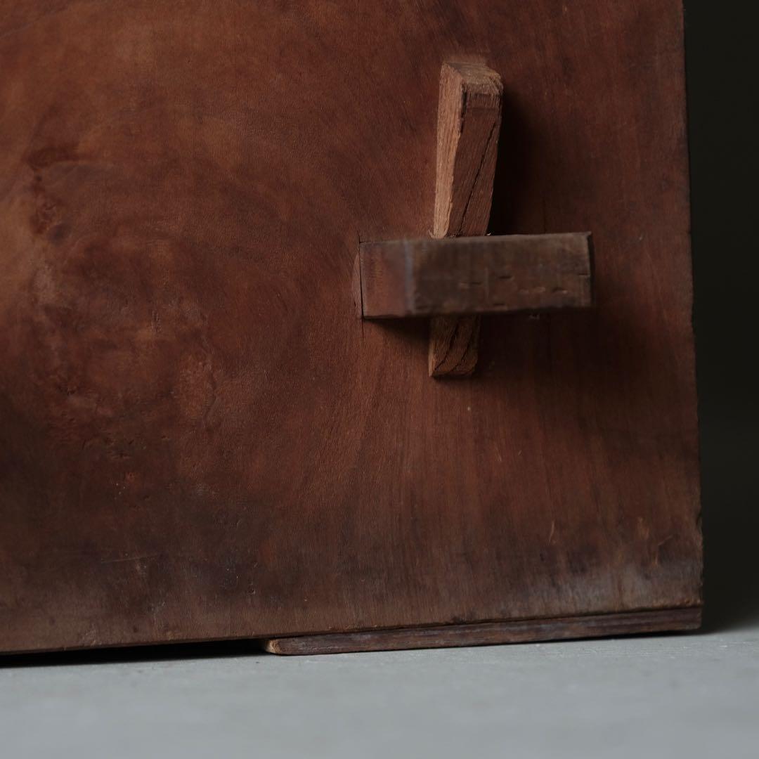 桜材 4段楔式本棚　陳列棚 収納棚 ブックシェルフ ラック 古家具 アンティーク