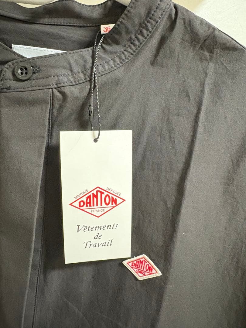 DANTON 半袖シャツ ブラック 36