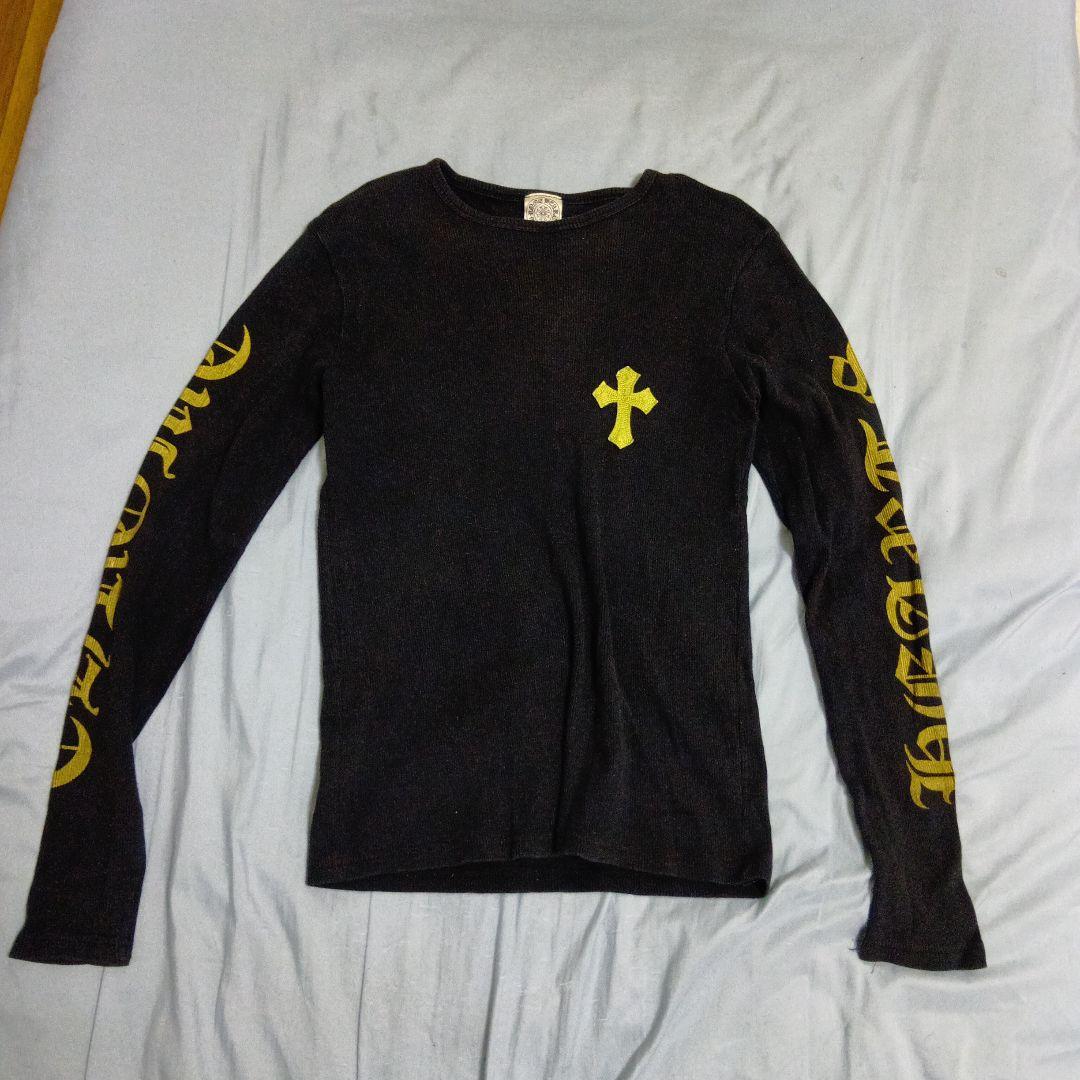 クロムハーツ★CHROME HEARTS クロスプリント長袖カットソー　ニット