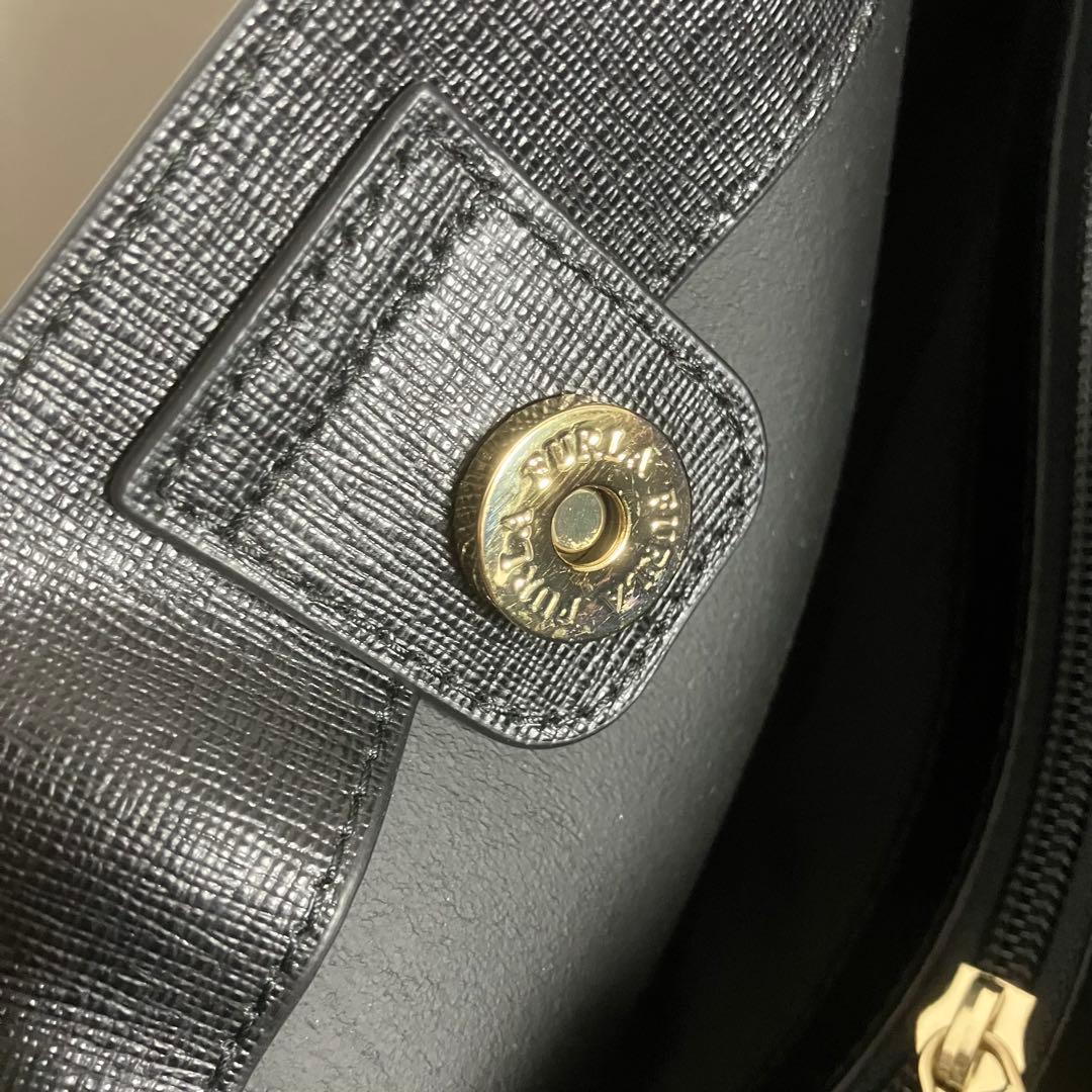 ★美品★FURLA フルラ トートバッグ ビジネスA4 肩がけ レザー ブラック