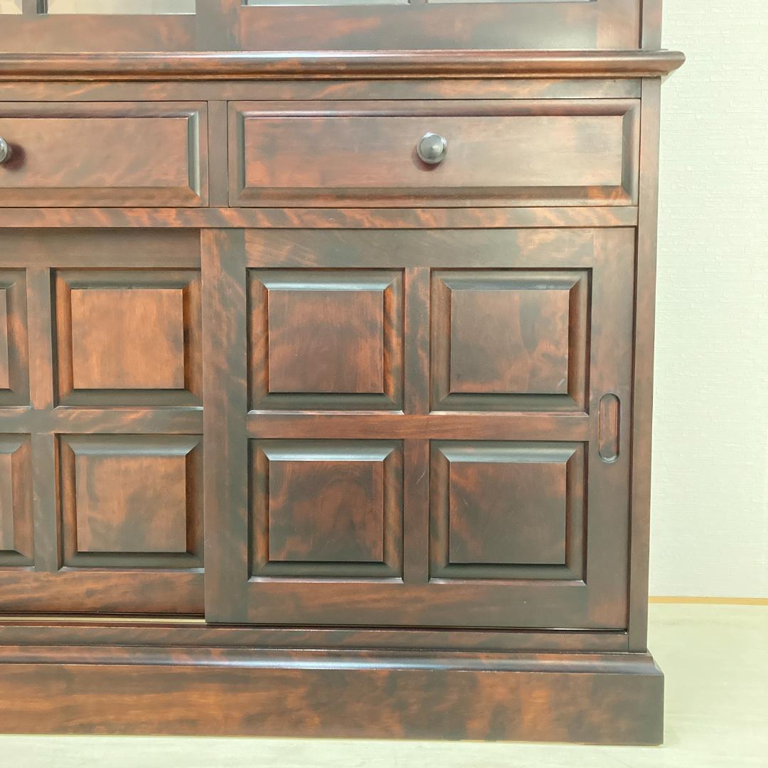 和光　北海道　家具　食器棚　カップボード　キャビネット　書棚　民芸　古民家