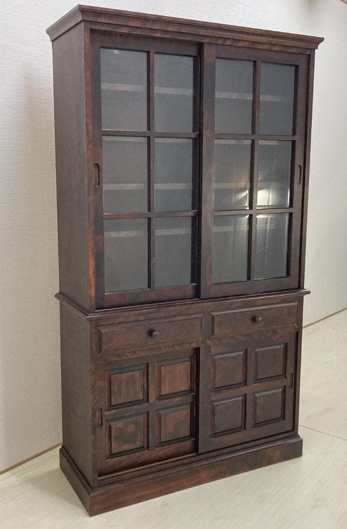 和光　北海道　家具　食器棚　カップボード　キャビネット　書棚　民芸　古民家