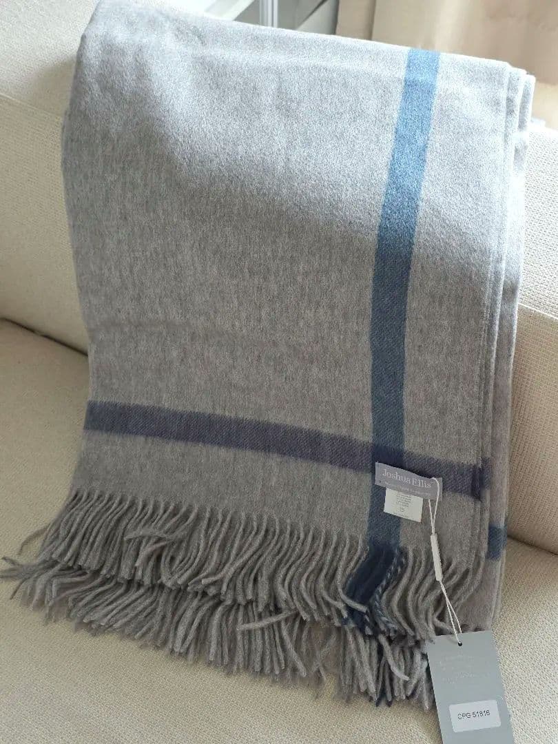 【新品未使用】ジョシュアエリス　カシミア　ブランケット　定価17万円　正規品