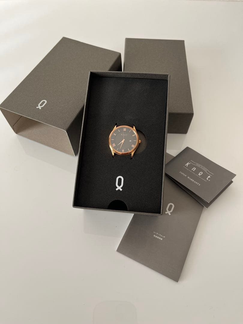 knot 腕時計　CS-32　BK　ソーラーウォッチ