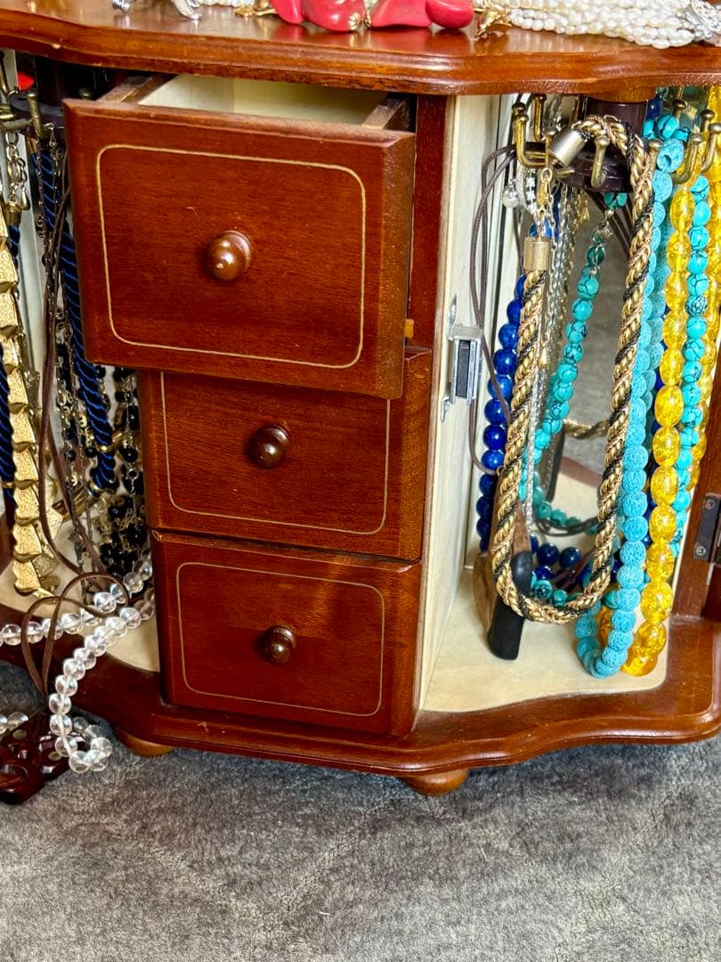 木製アクセサリーケース 3引き出し