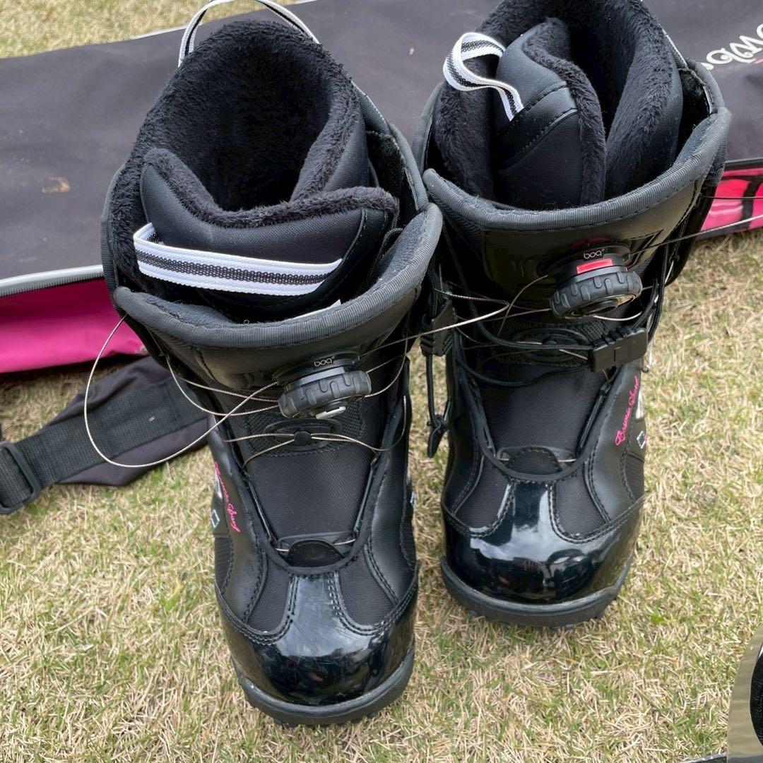 スノーボード一式 スノボ 板ビンディングシューズ コスミックサーフ25センチ