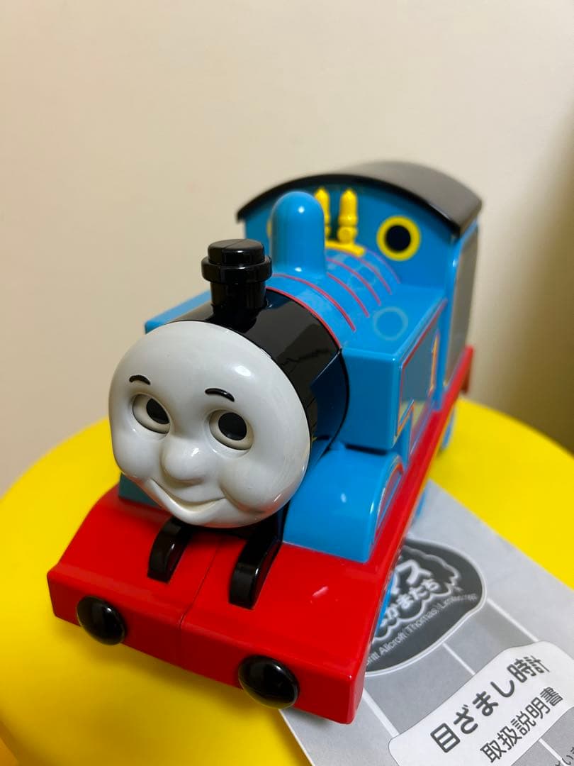 レトロ　セイコー製　きかんしゃトーマスの目覚まし時計　フィギュア　おもちゃ