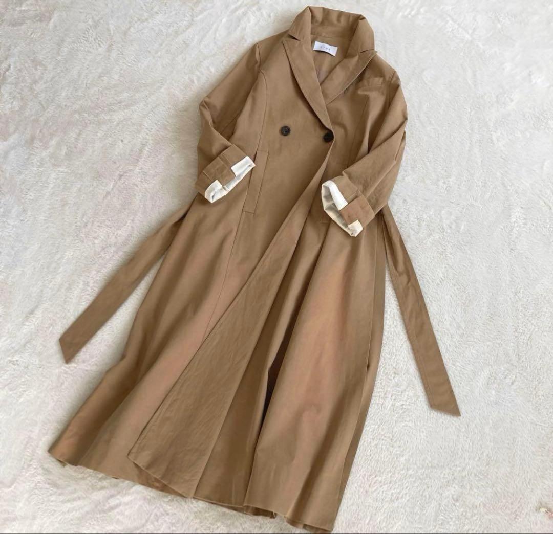 美品♡etre tokyoスリット入りロングトレンチコート