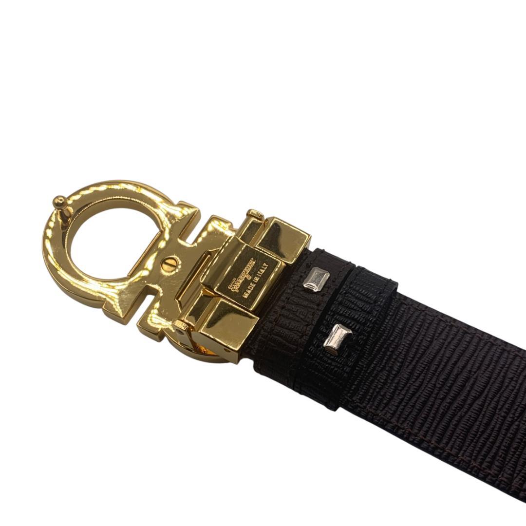 美品Ferragamo フェラガモ　ベルト リバーシブル　調整可 最大110cm