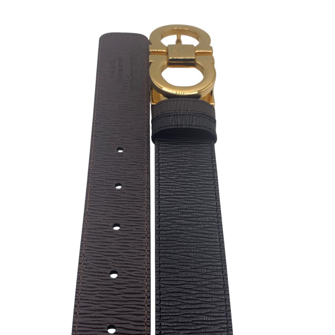 美品Ferragamo フェラガモ　ベルト リバーシブル　調整可 最大110cm